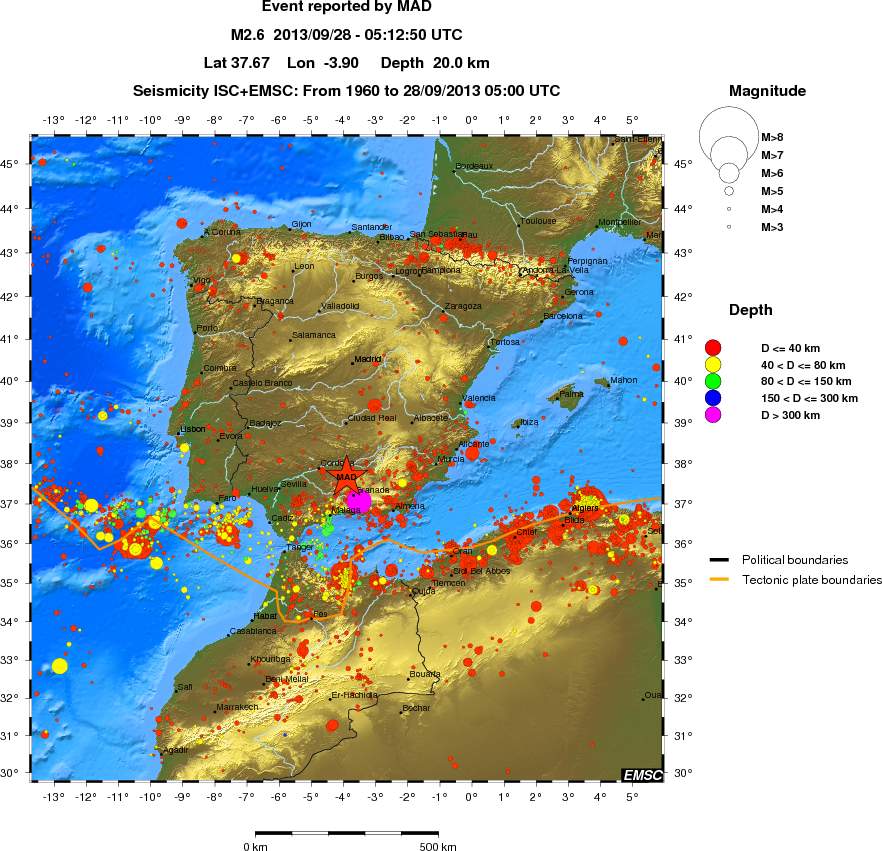 wide historical seismicity