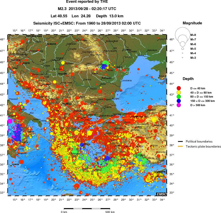 wide historical seismicity