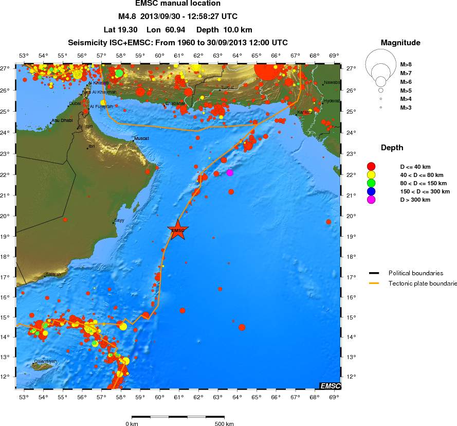 wide historical seismicity