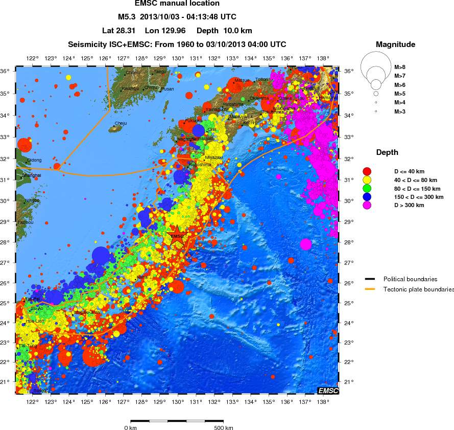 wide historical seismicity