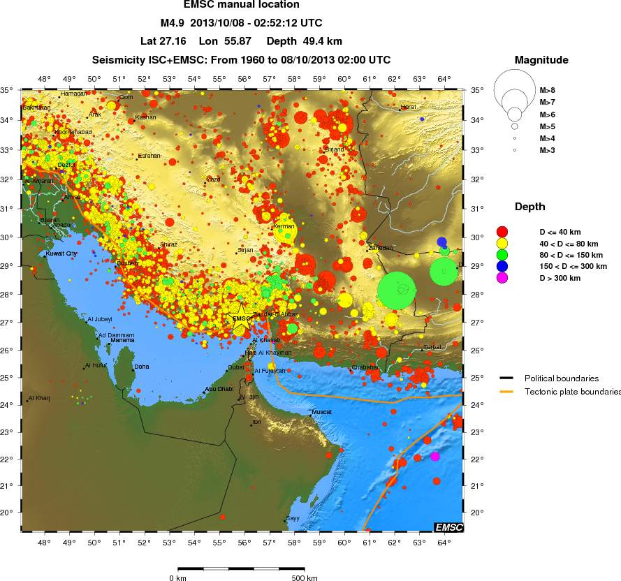 wide historical seismicity