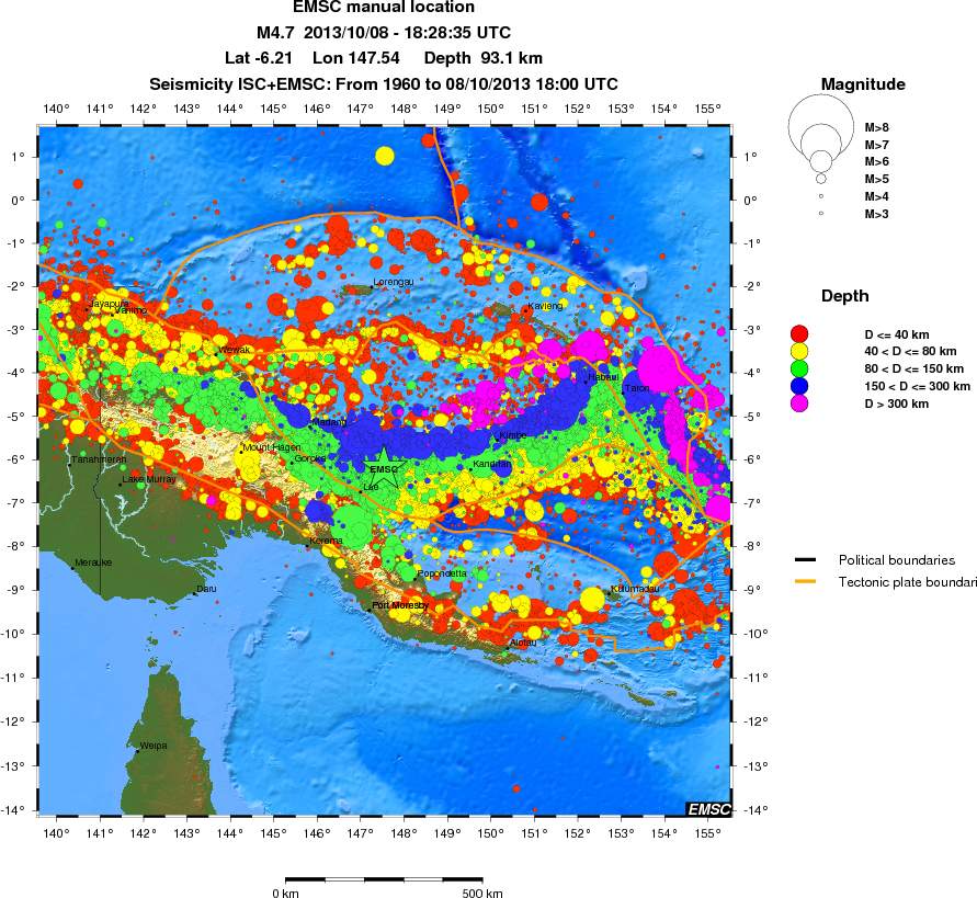 wide historical seismicity
