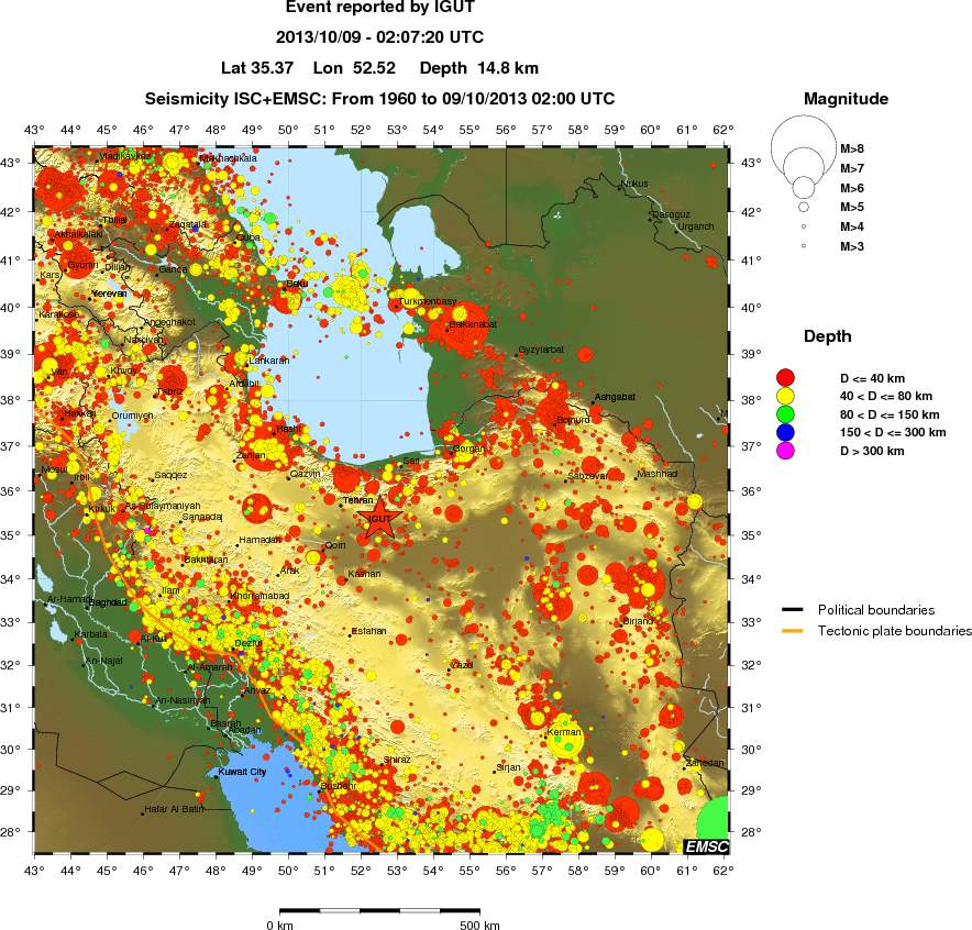 wide historical seismicity