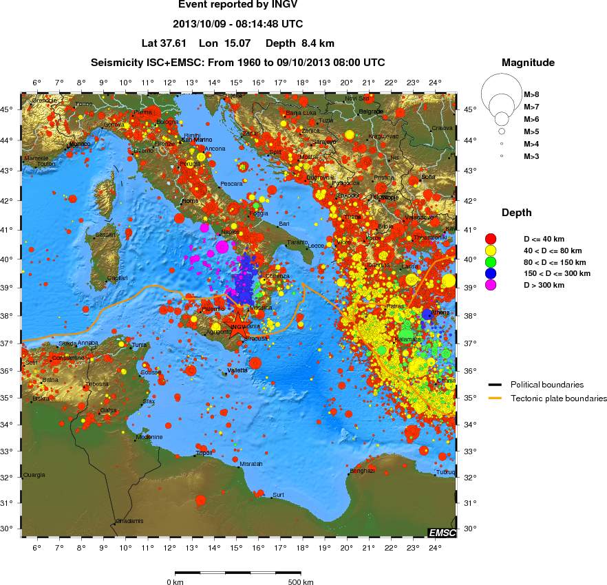 wide historical seismicity