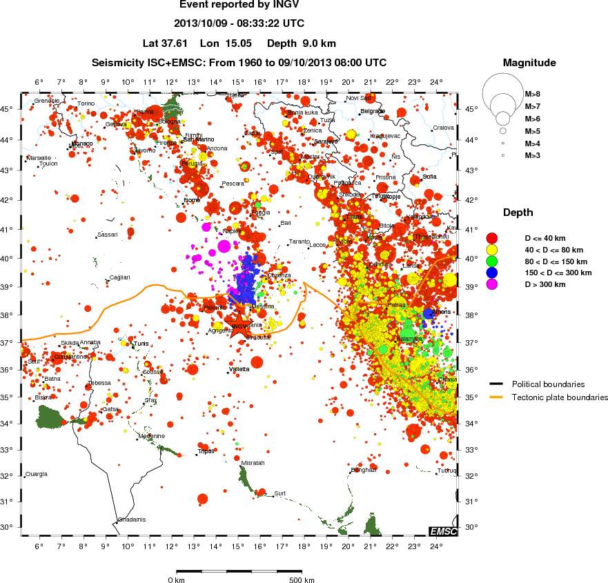 wide historical seismicity
