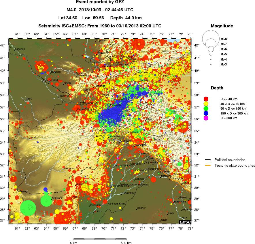 wide historical seismicity