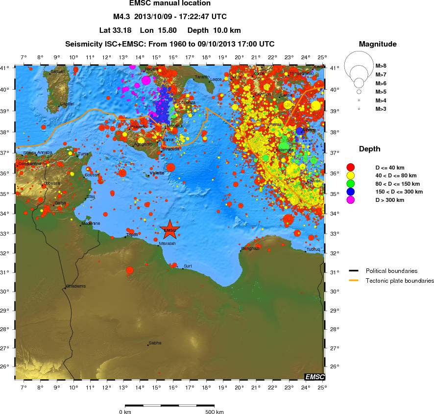 wide historical seismicity