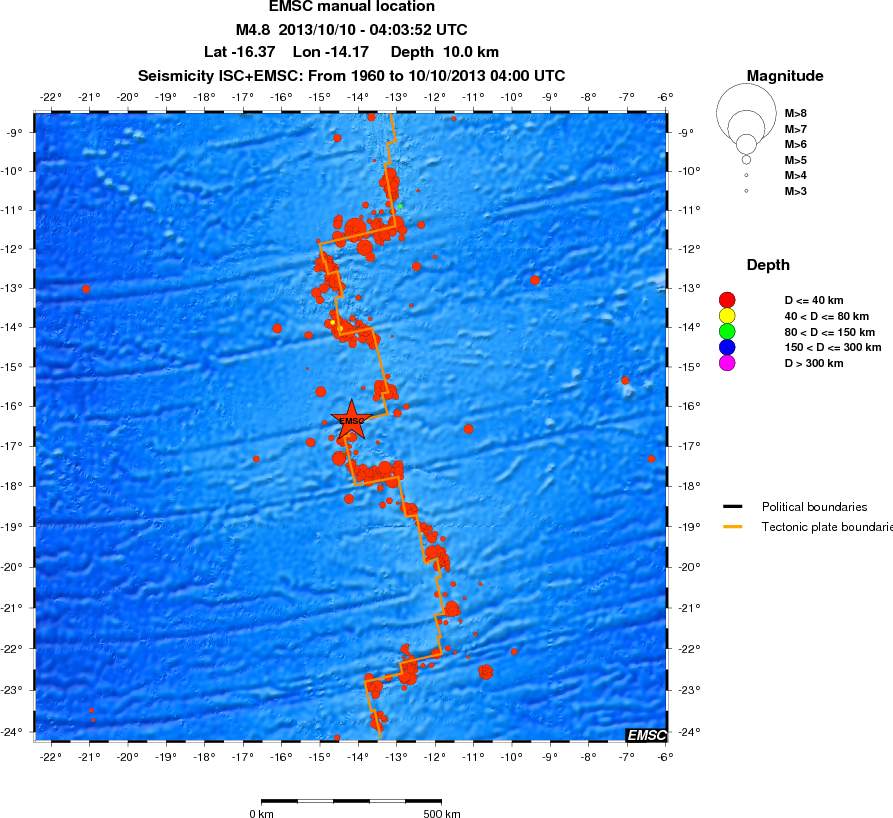 wide historical seismicity