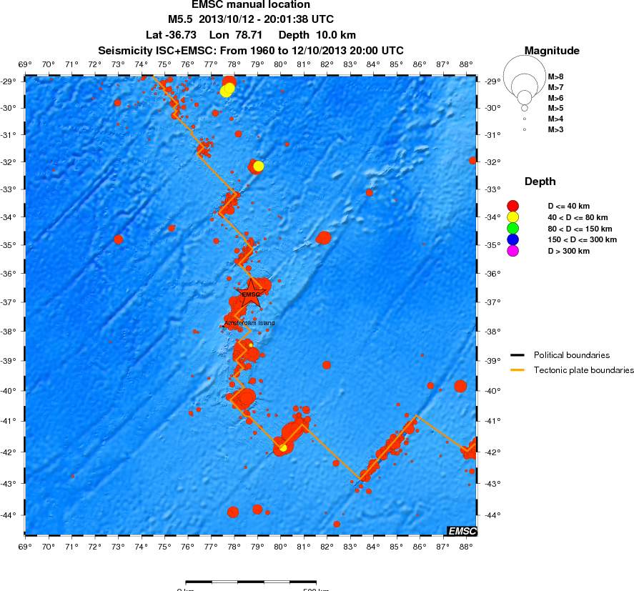 wide historical seismicity