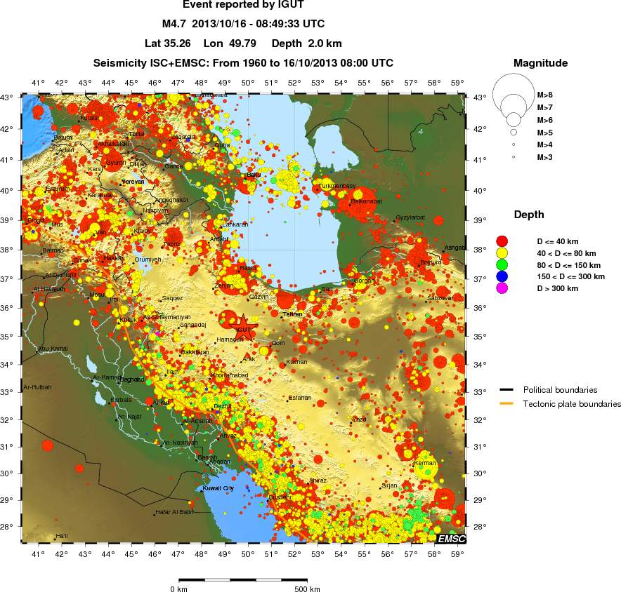 wide historical seismicity