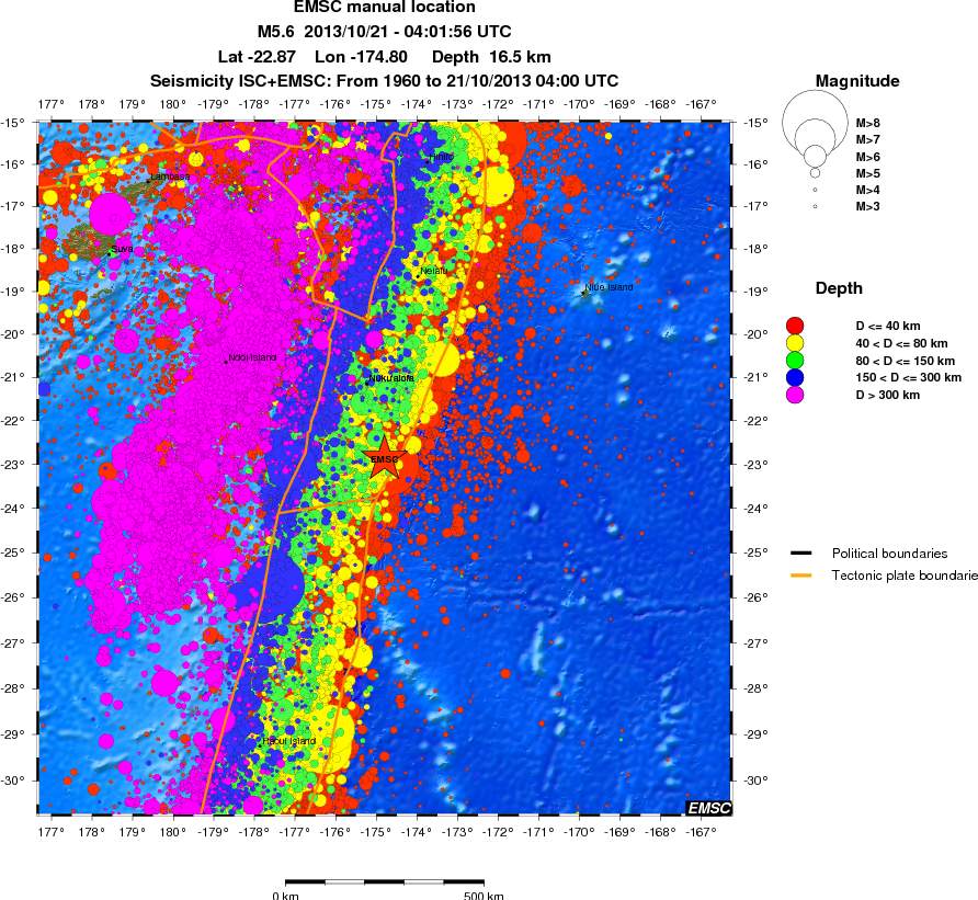 wide historical seismicity