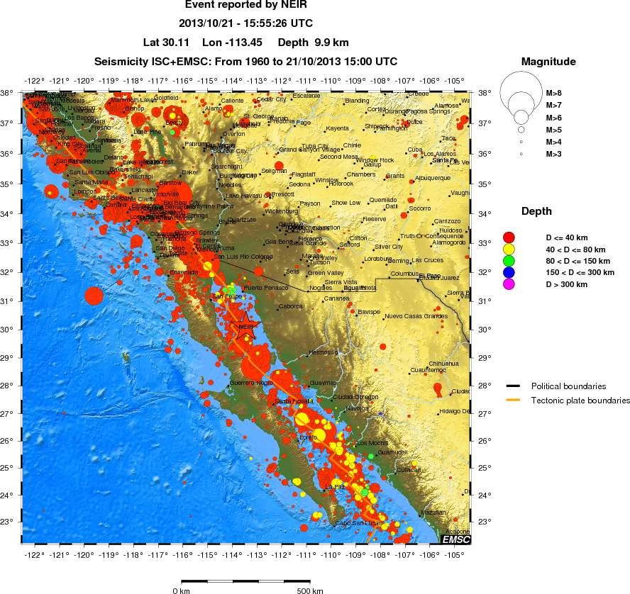 wide historical seismicity