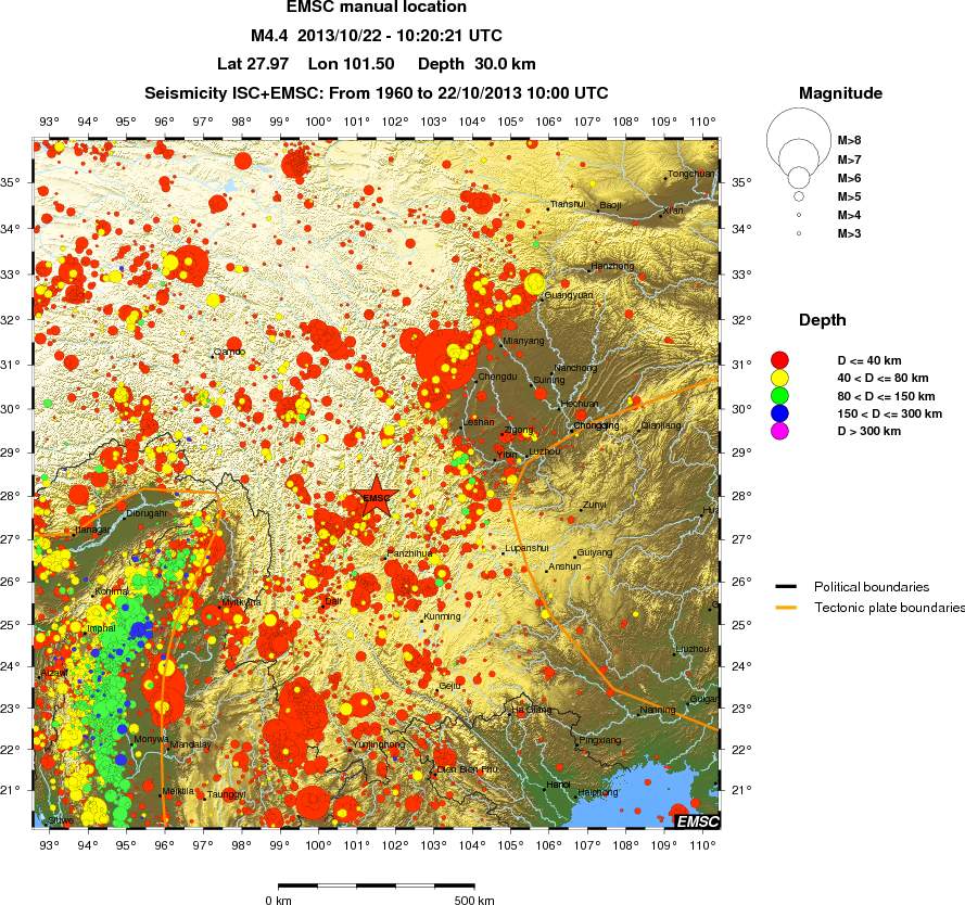 wide historical seismicity