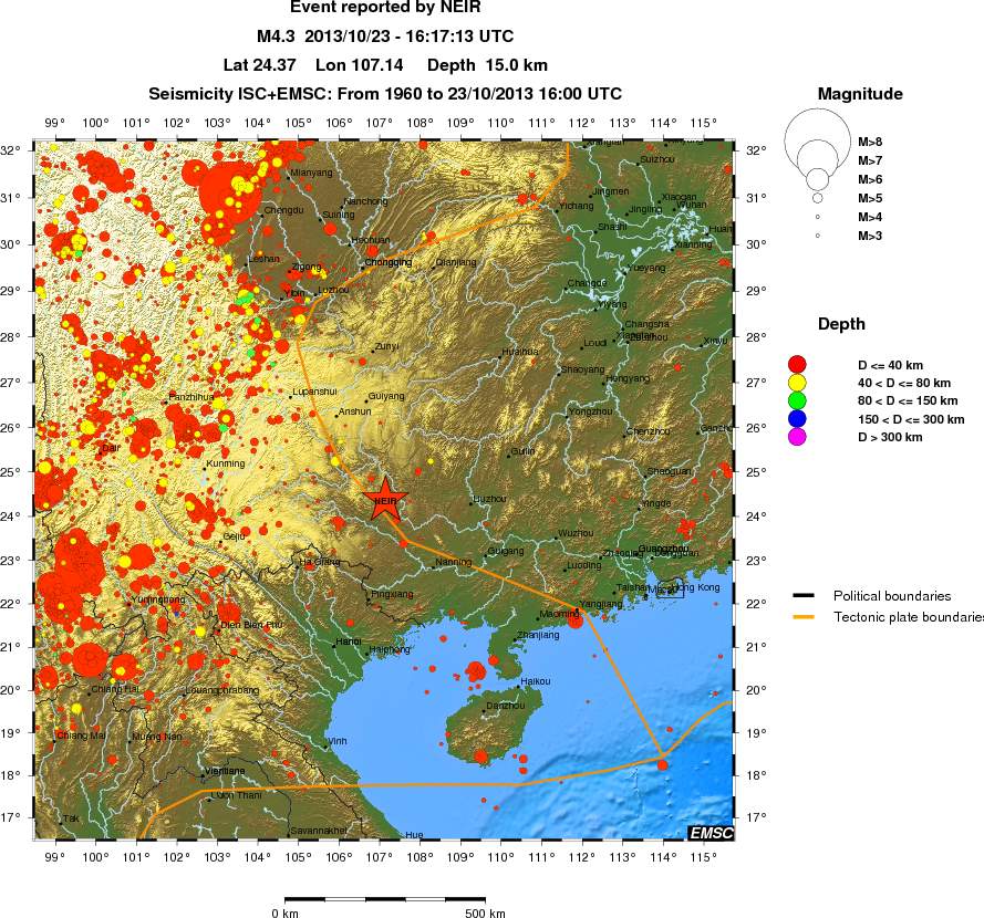 wide historical seismicity