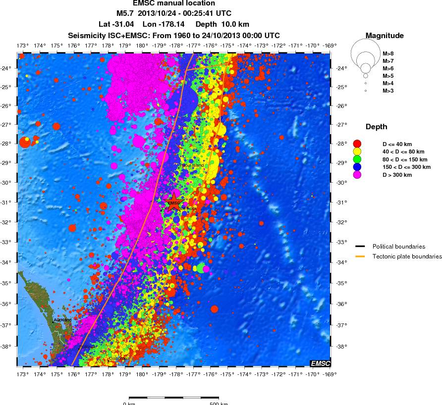 wide historical seismicity