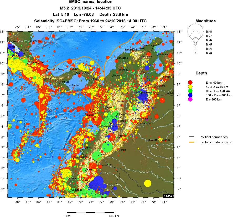 wide historical seismicity