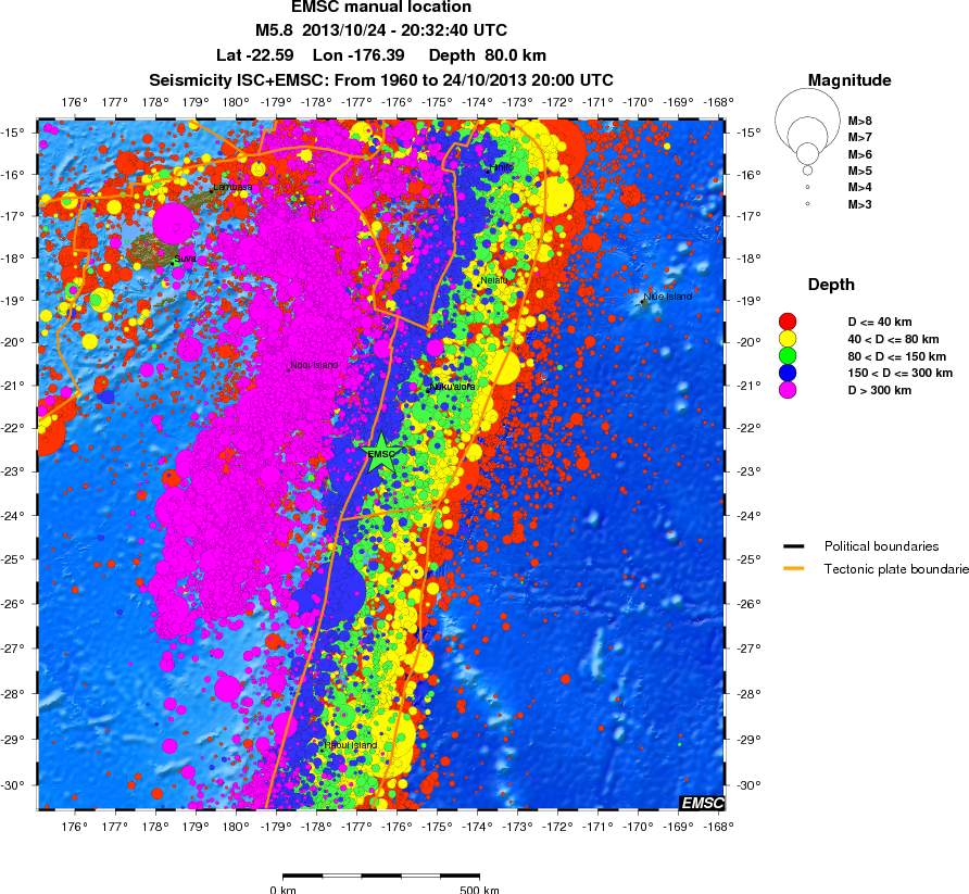 wide historical seismicity