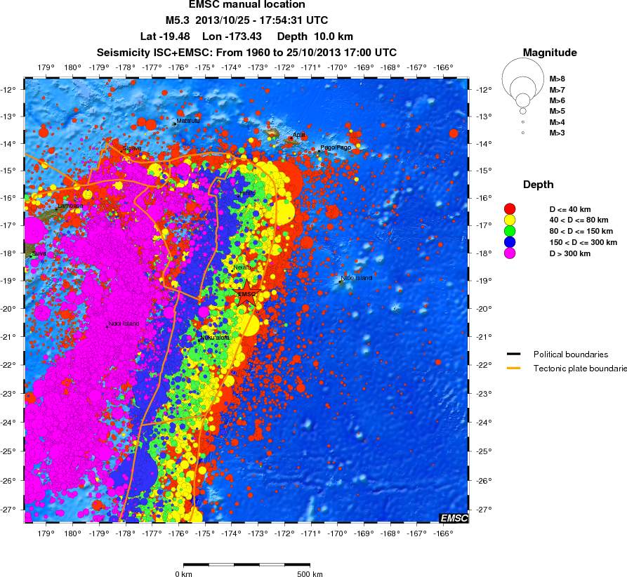 wide historical seismicity