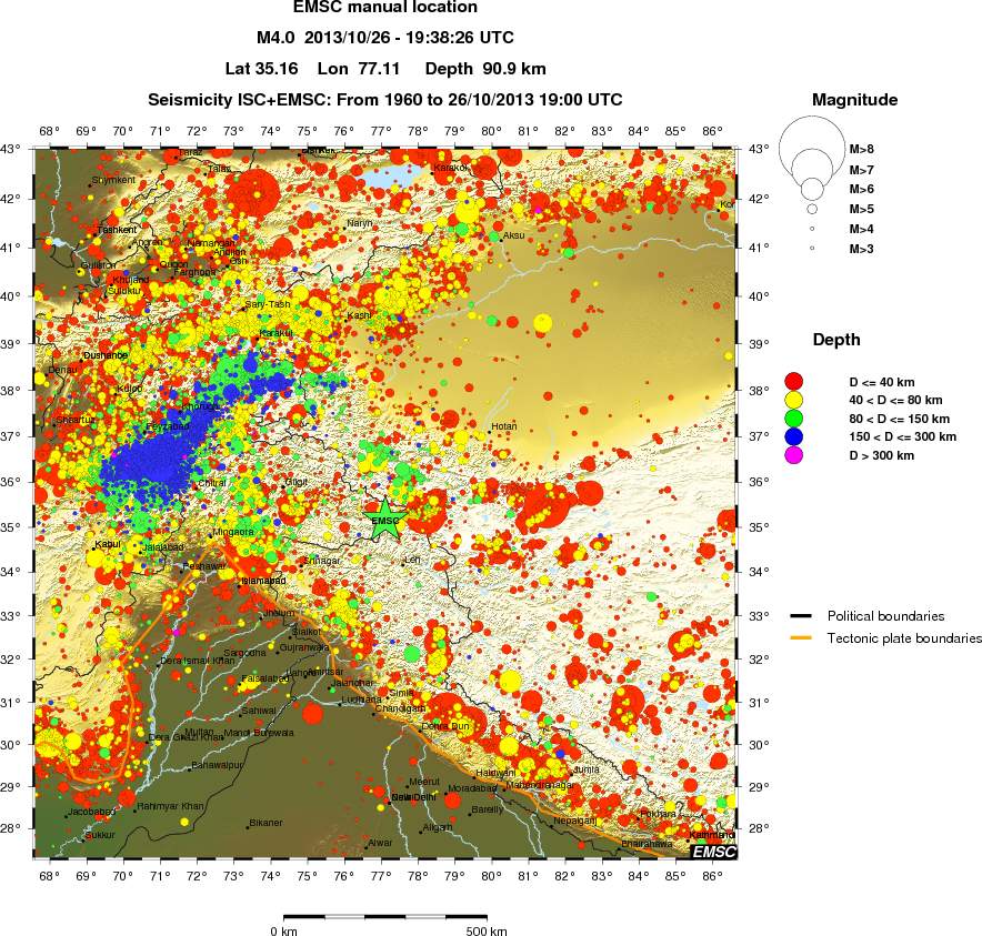 wide historical seismicity