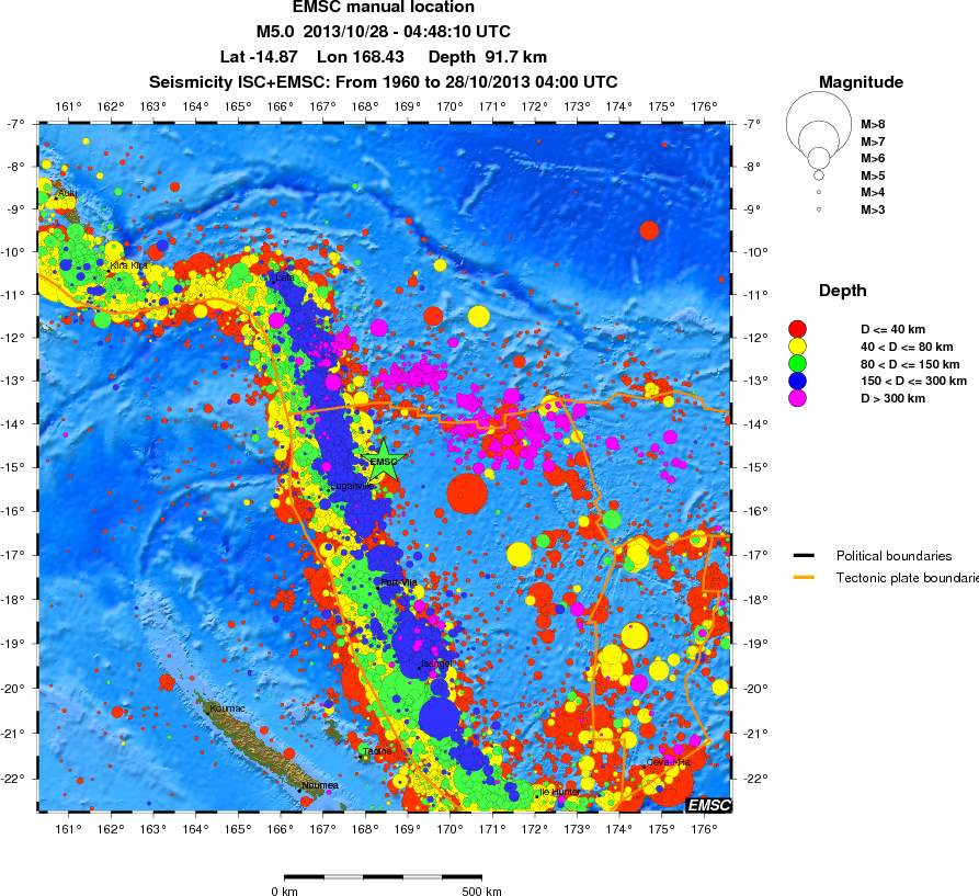 wide historical seismicity