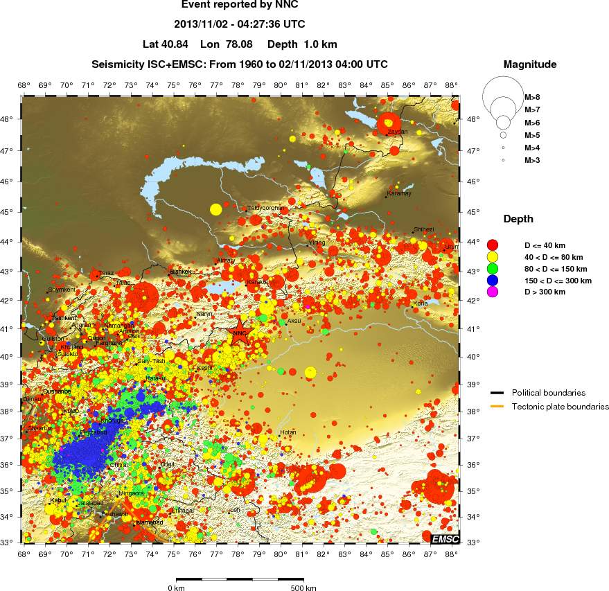 wide historical seismicity