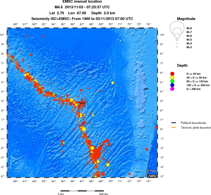 wide historical seismicity