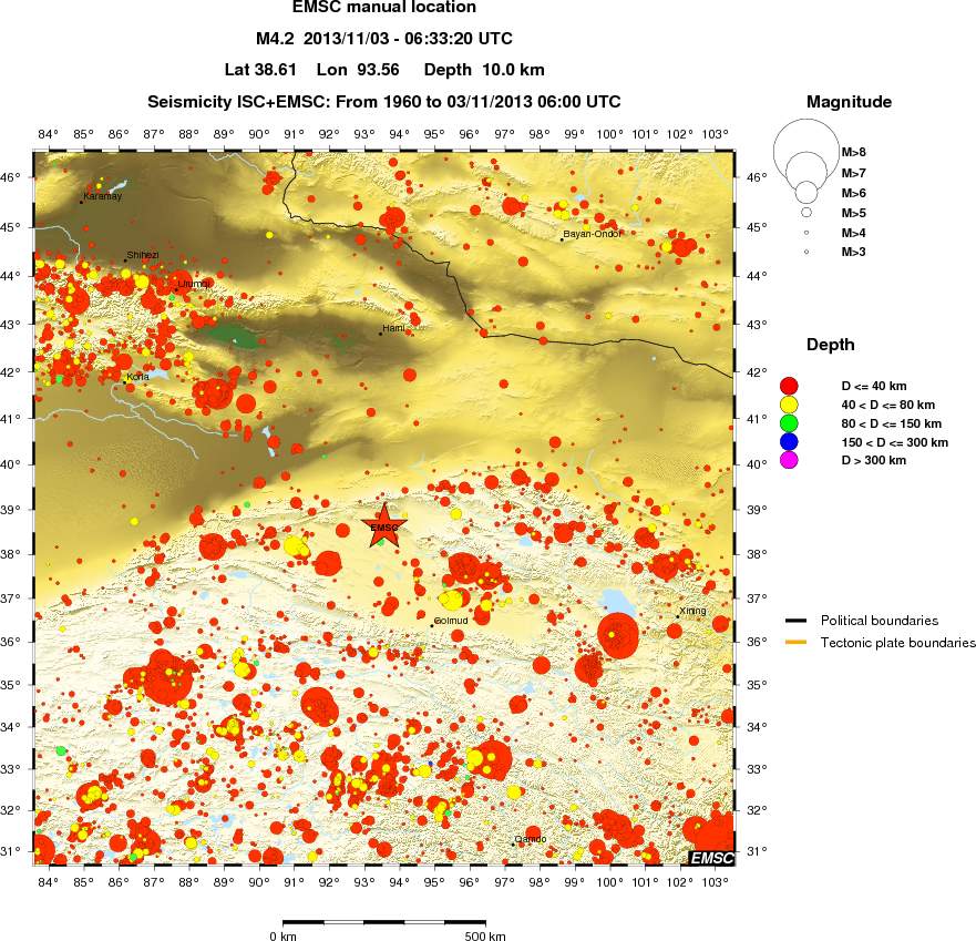wide historical seismicity