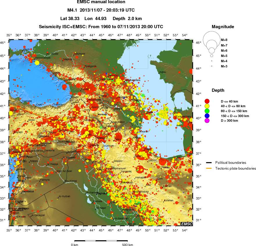 wide historical seismicity