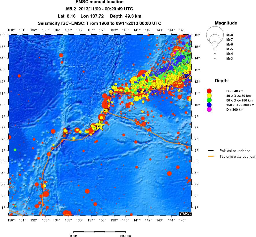 wide historical seismicity