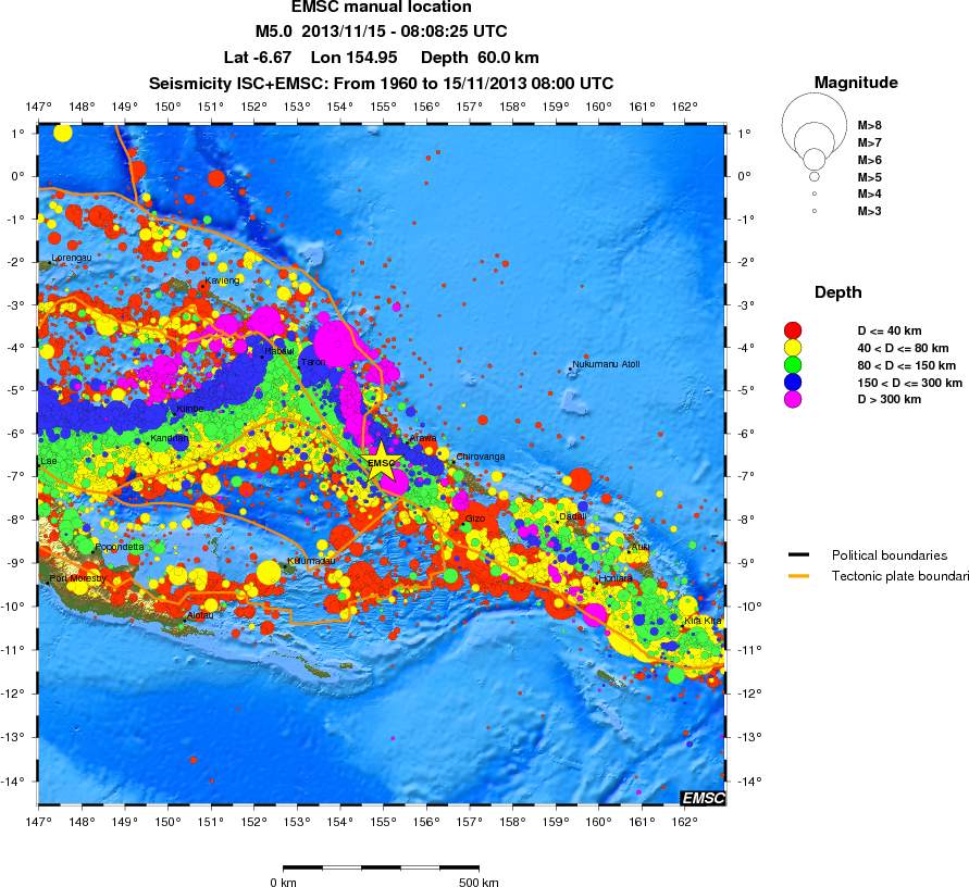 wide historical seismicity