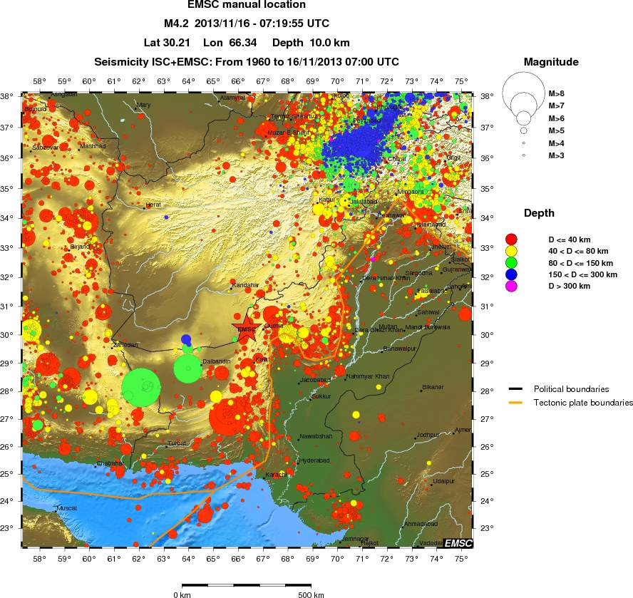 wide historical seismicity