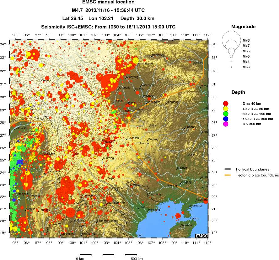 wide historical seismicity