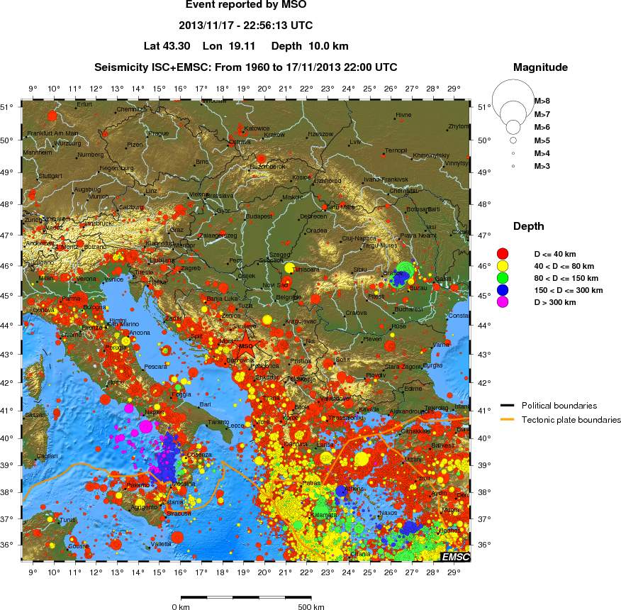 wide historical seismicity
