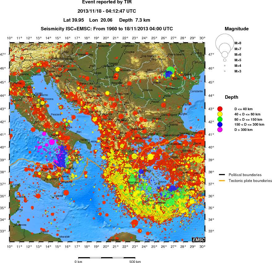 wide historical seismicity