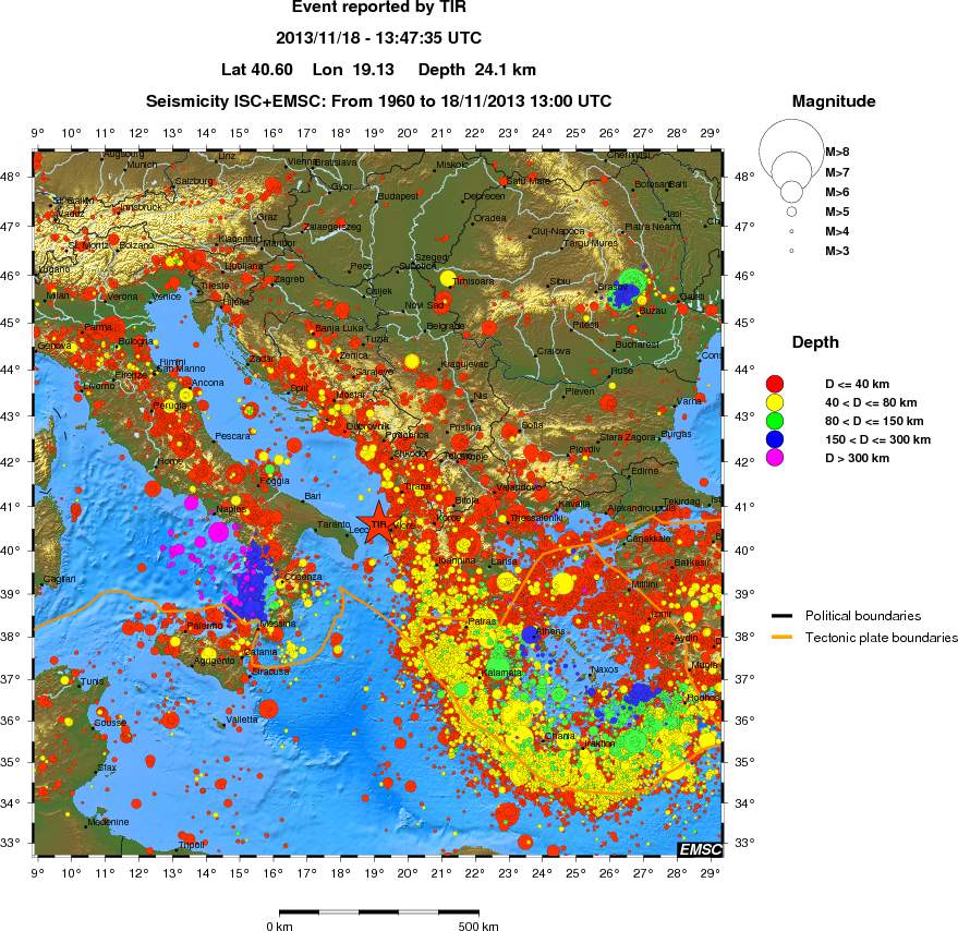 wide historical seismicity