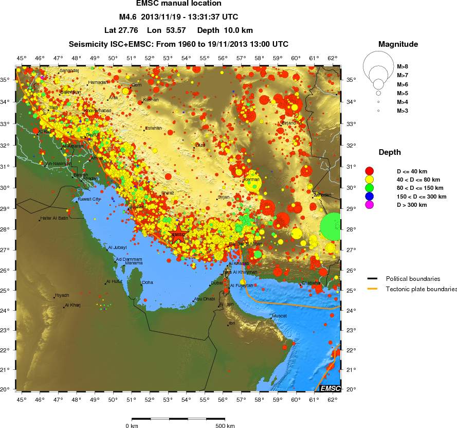 wide historical seismicity