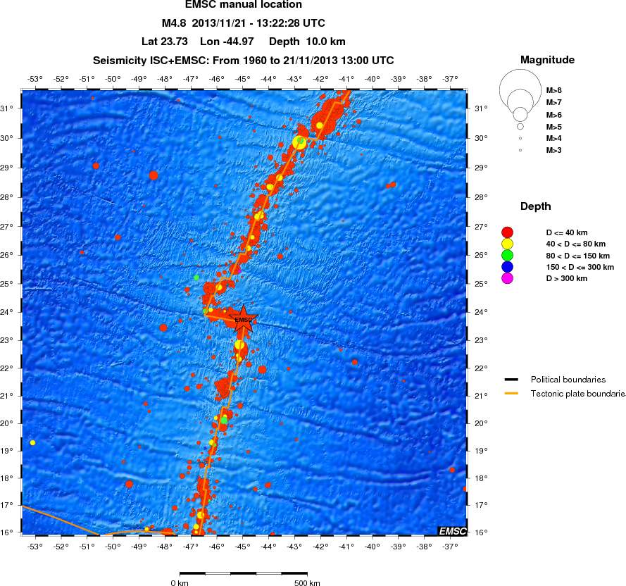 wide historical seismicity