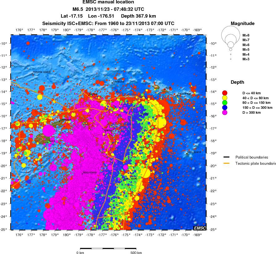 wide historical seismicity