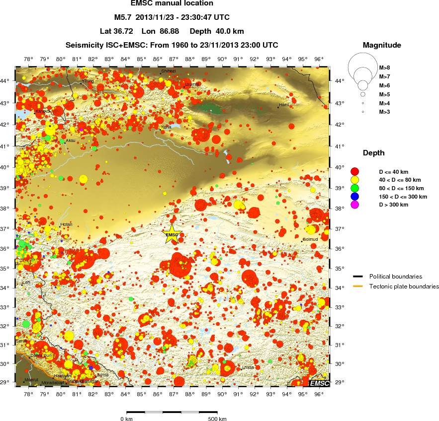 wide historical seismicity