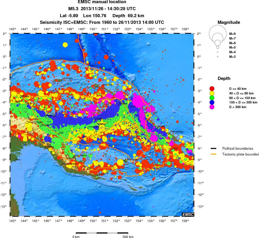 wide historical seismicity