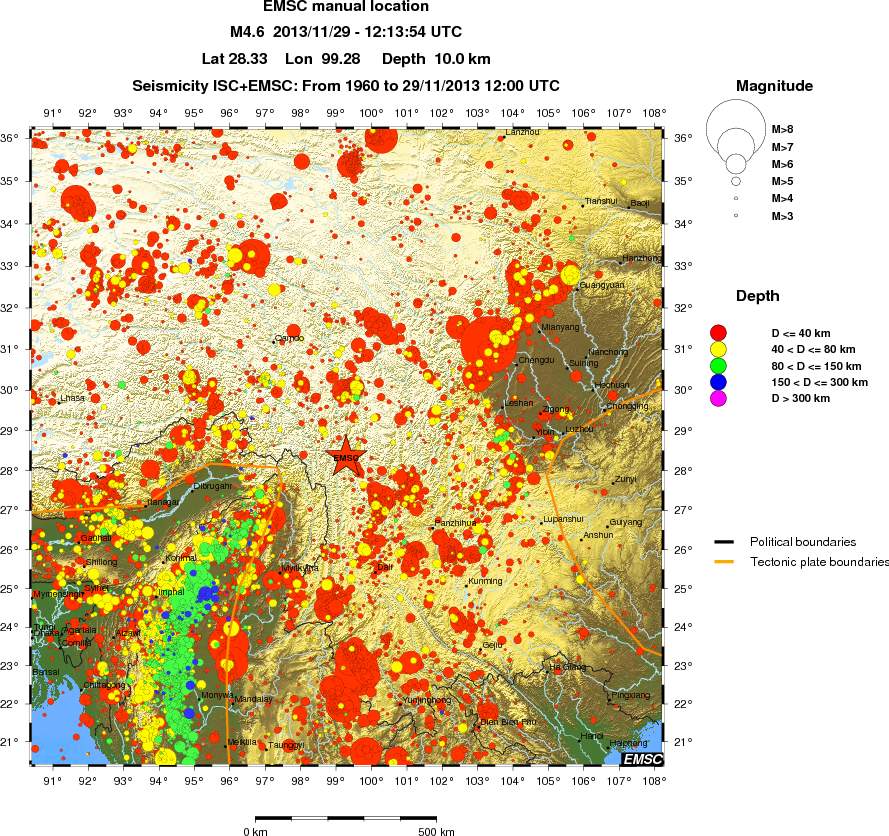 wide historical seismicity