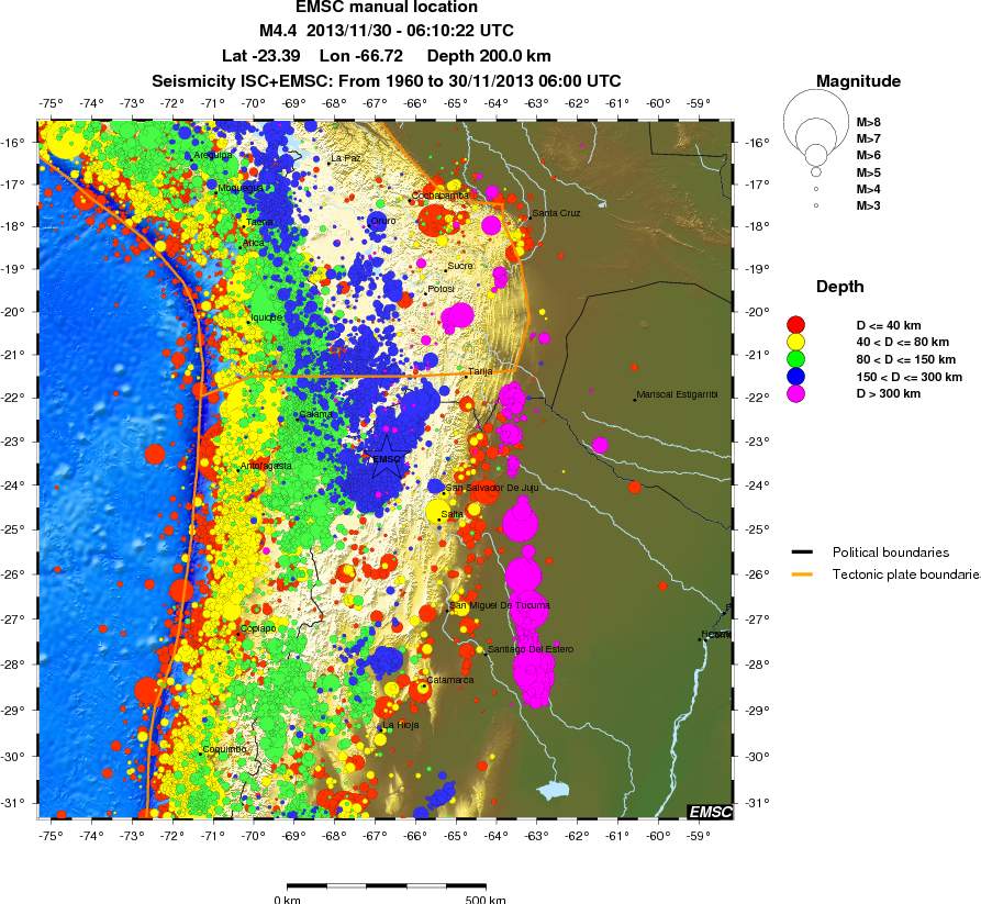 wide historical seismicity