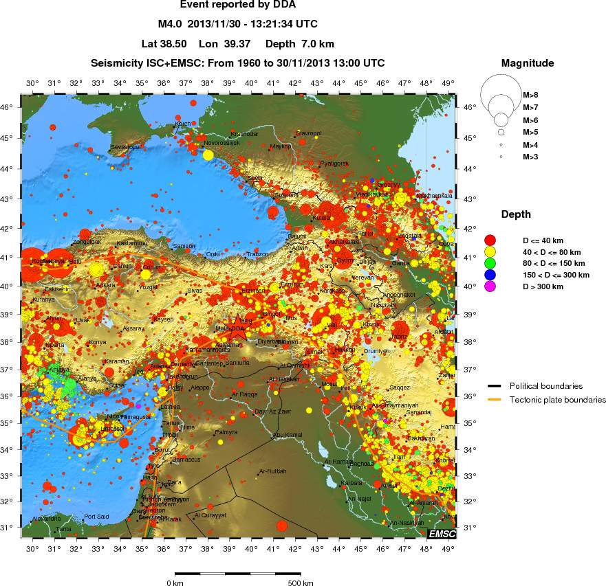wide historical seismicity