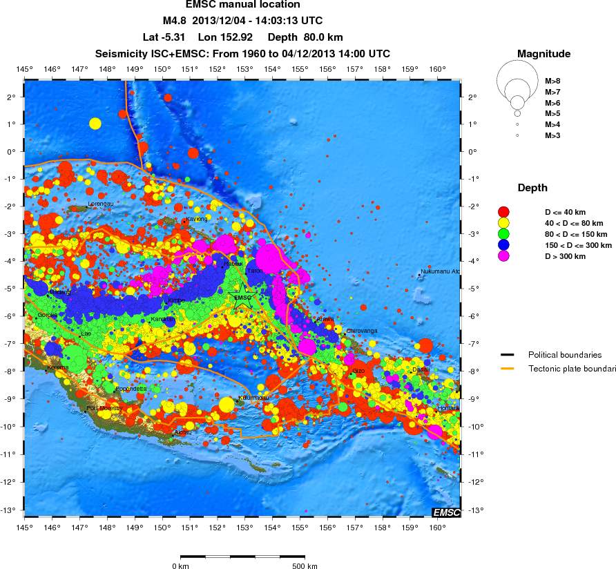 wide historical seismicity