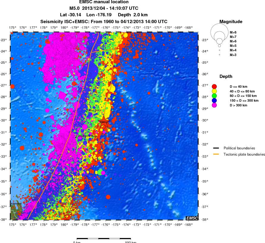 wide historical seismicity