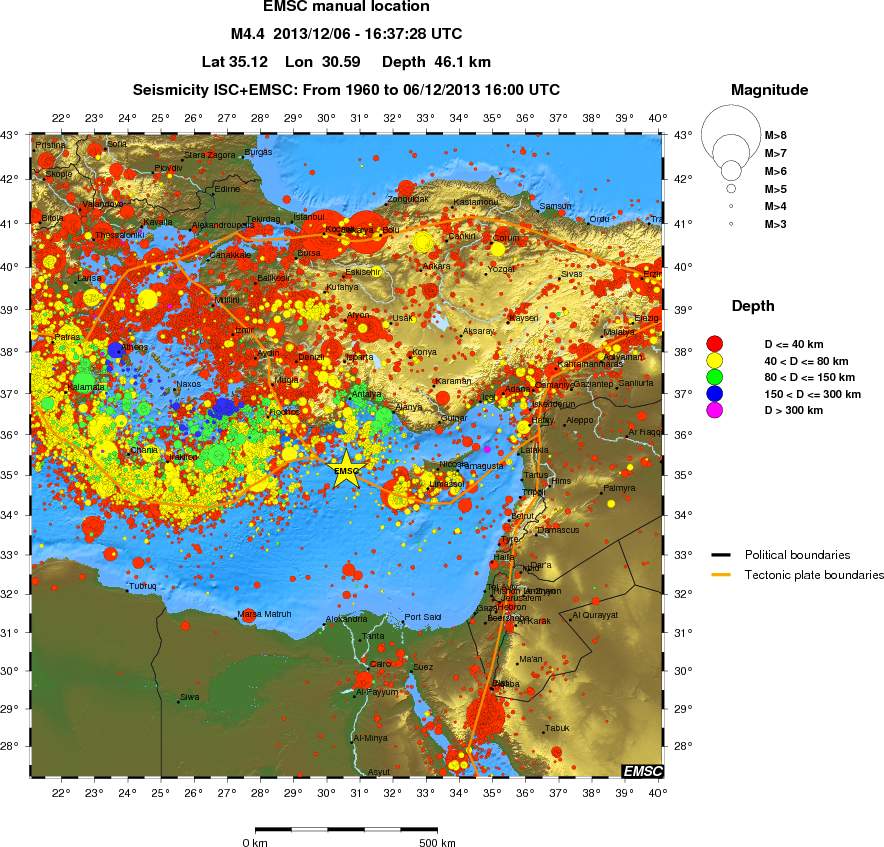 wide historical seismicity