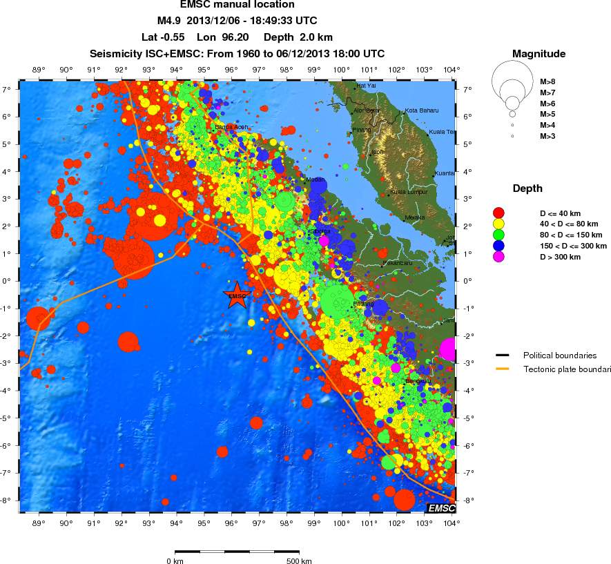 wide historical seismicity