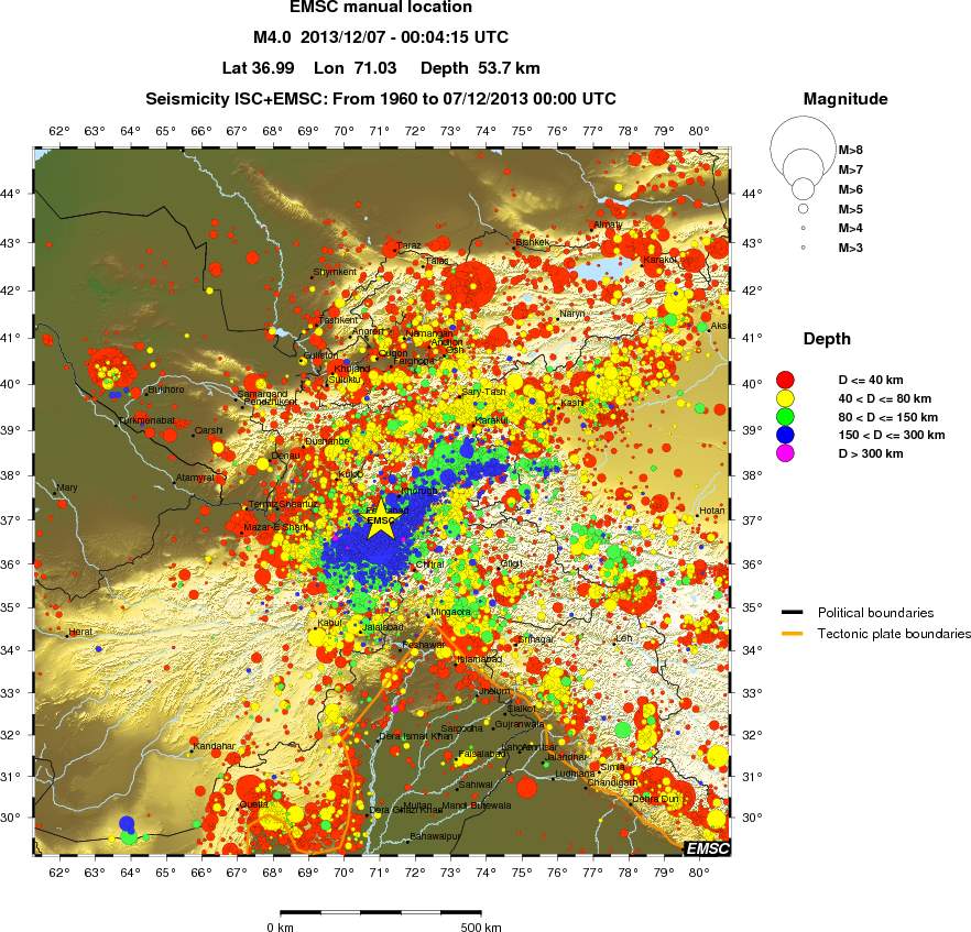 wide historical seismicity