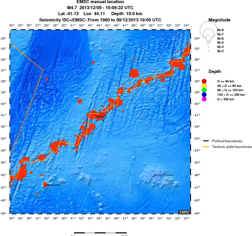 wide historical seismicity