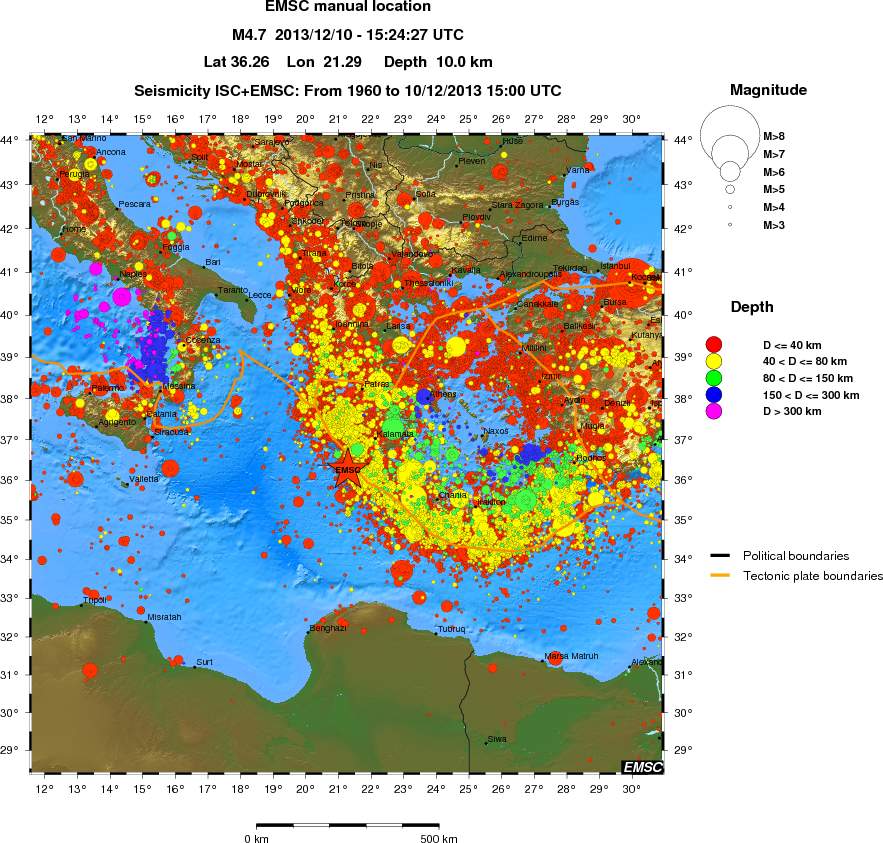 wide historical seismicity